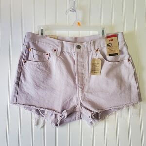 Levi's 501 Jean Cut-off Shorts Lilac Women's/Jr's Sz W32